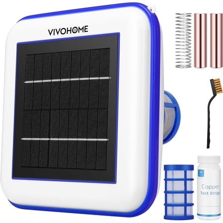 SPECSTAR Solar Pool Ionizer, Sun Shock & Water Purifier Automatic Pool Cleaner Up to 35,000 Gal - Square
