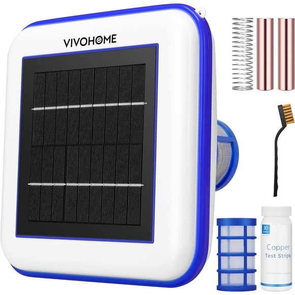 SPECSTAR Solar Pool Ionizer， Sun Shock & Water Purifier Automatic Pool Cleaner Up to 35,000 Gal - Square