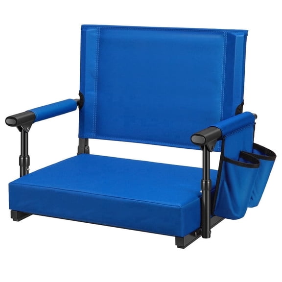 SPECSTAR Stadium Seats with Back Support and Cushion Blue 1 Pack