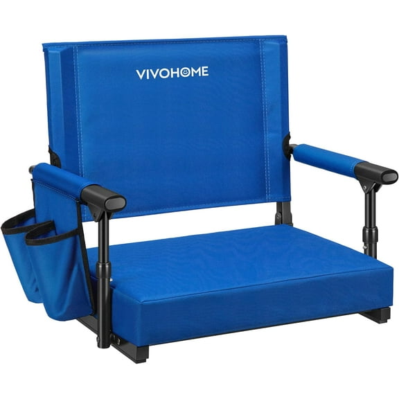 SPECSTAR Stadium Seats with Back Support and Cushion Blue 1 Pack