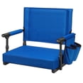 thumbnail image 1 of SPECSTAR Stadium Seats with Back Support and Cushion Blue 1 Pack, 1 of 8