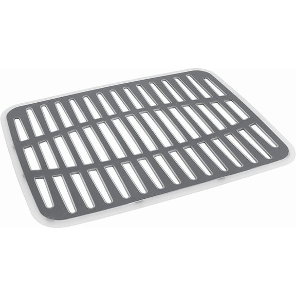SPECTRUM Large Gray Cora Kitchen Sink Mat