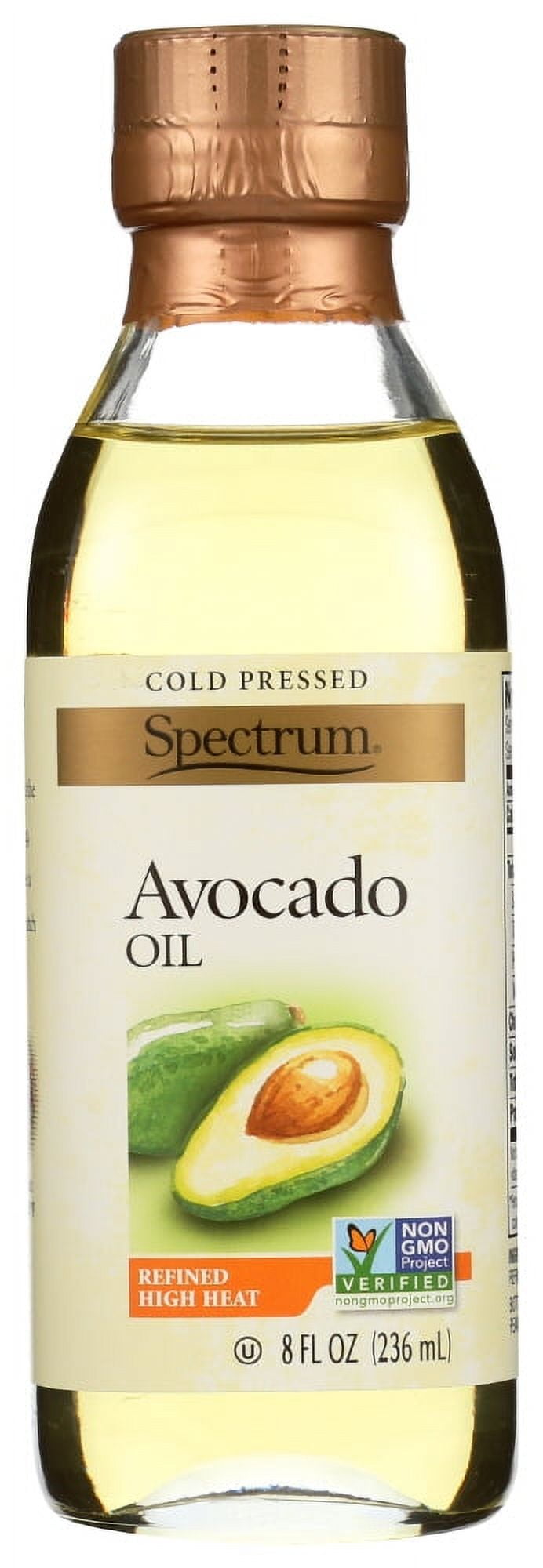 SPECTRUM NATURALS COLD PRESSED AVOCADO OIL, 8 OZ.