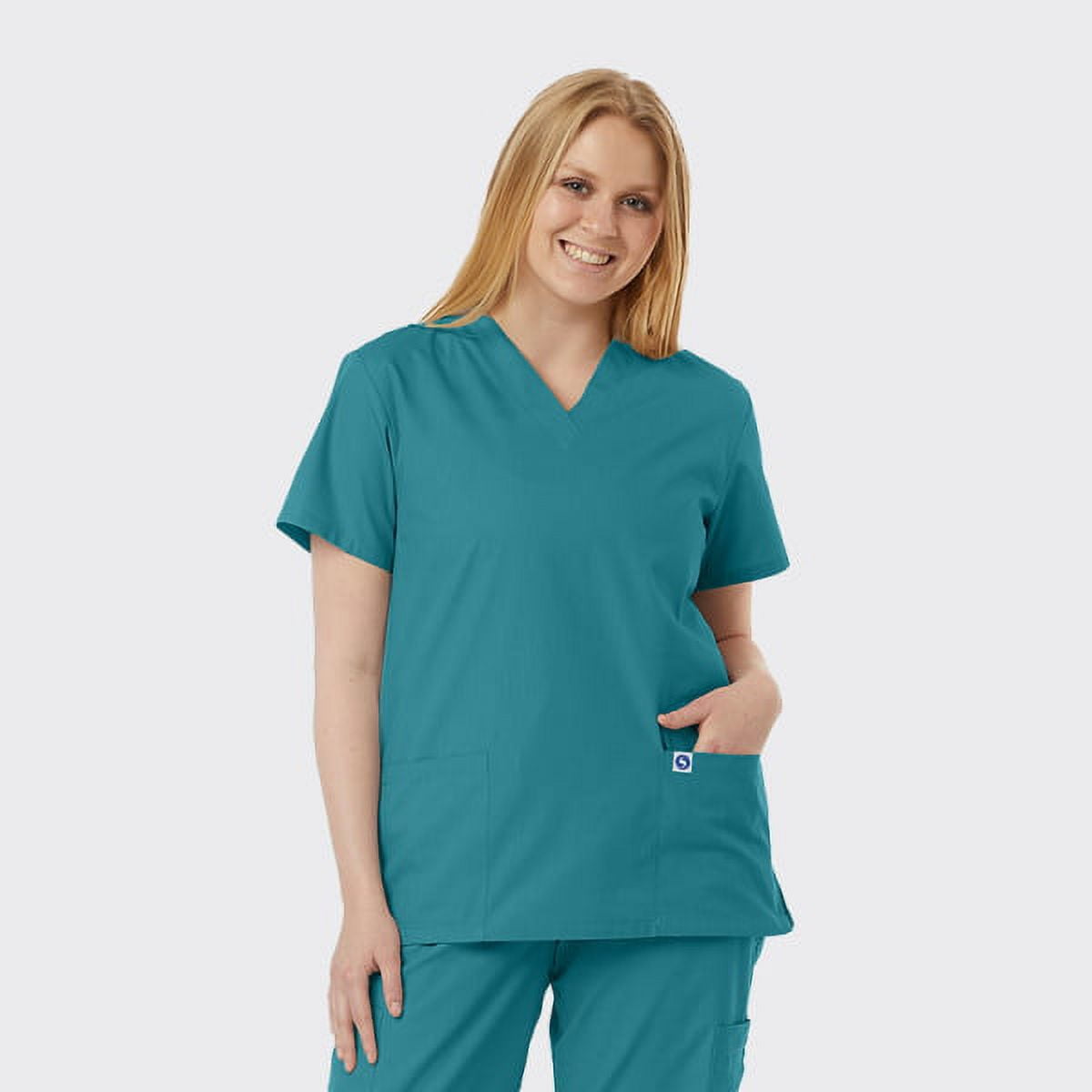 SPECTRUM UNIFORMS Scrub Tops Medical Unisex V Neck Yoga Soft