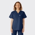 thumbnail image 1 of SPECTRUM UNIFORMS Scrubs Top Doctor & Nurse Coat Yoga Unisex V-Neck Ideal for Medical Professionals Hospital and Lab Workwear Navy Blue, 1 of 4