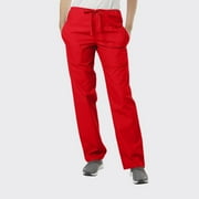 SPECTRUM UNIFORMS Unisex Scrub Pant, Ultrasoft Classic Scrub Pants Drawstring Waist Pant Ideal for Medical Professionals Pant Red