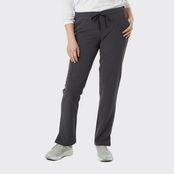 SPECTRUM UNIFORMS Wynd Women's Scrub Pant Cargo Pant Elastic Waist and Drawstring Pant Ideal for Men at Hospital Workspace, Medical Practice, and Professionals Steel Grey