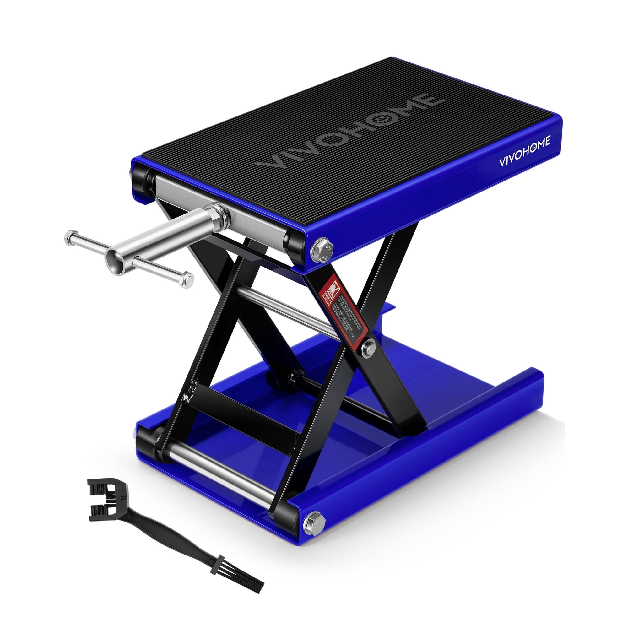 SPECTSR Motorcycle Scissor Lift Jack 1100 lbs Wide Deck Hoist Stand for ATVs,Steel Lift,Blue