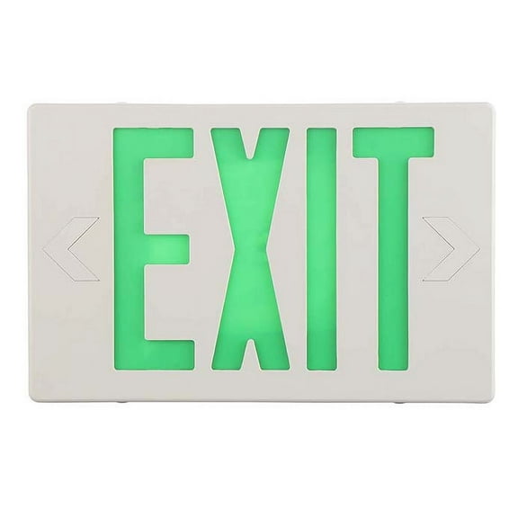 SPECTSUN 1 Pack Indoor Green Exit Lighting /Led Exit Combo Emergency Light/Illuminating Exit Sign Led/Exit Alarm/Fire Exit Sign Light/Lighted Exit Sign-AC 120-277V, UL Certified-Exit Lighting.