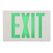 SPECTSUN 1 Pack Indoor Green Exit Lighting /Led Exit Combo Emergency Light/Illuminating Exit Sign Led/Exit Alarm/Fire Exit Sign Light/Lighted Exit Sign-AC 120-277V, UL Certified-Exit Lighting.
