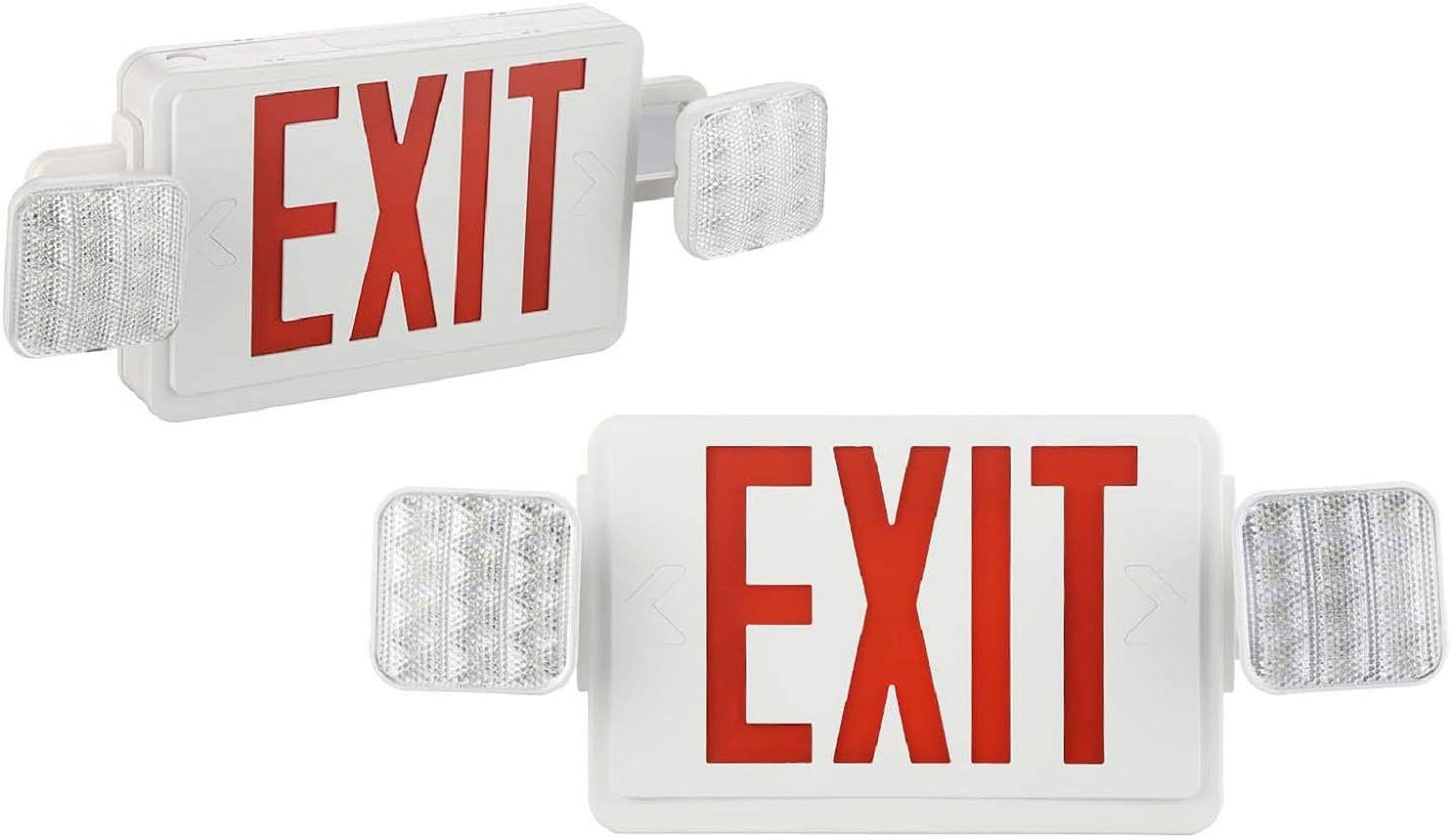 SPECTSUN 2 Pack LED Sign Emergency Light, Red Exit Sign Light with