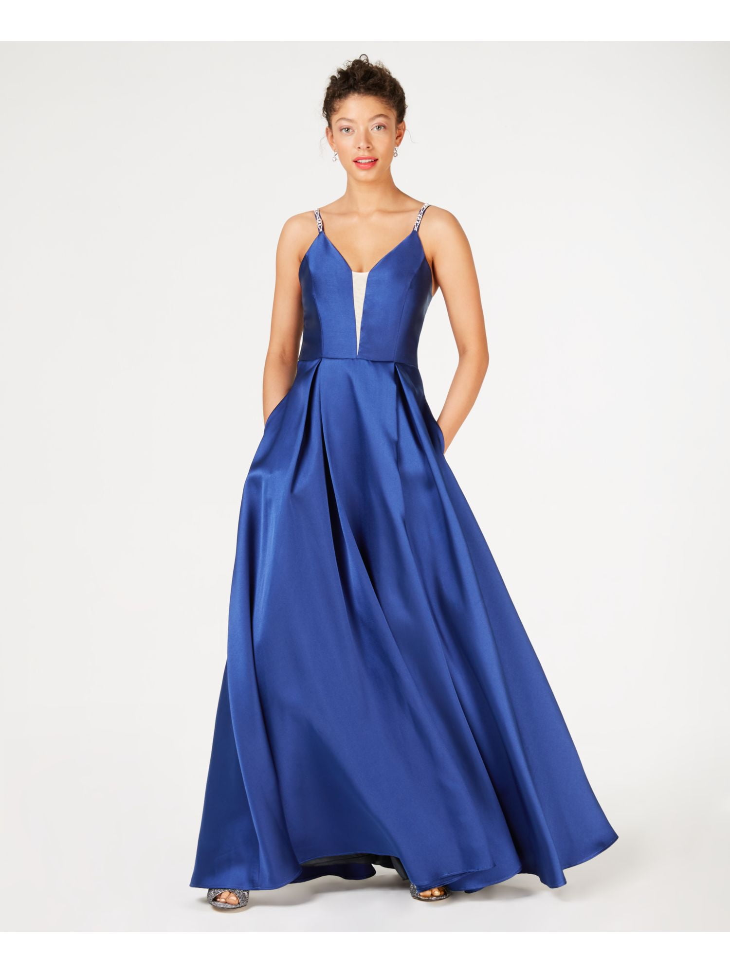 sky blue fitted dress Light Blue Mesh Overlay Fitted Maternity Midi Dress – PinkBlush main image 1