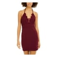 thumbnail image 1 of SPEECHLESS Womens Maroon Spaghetti Strap Mini Body Con Cocktail Dress Juniors 5, 1 of 1