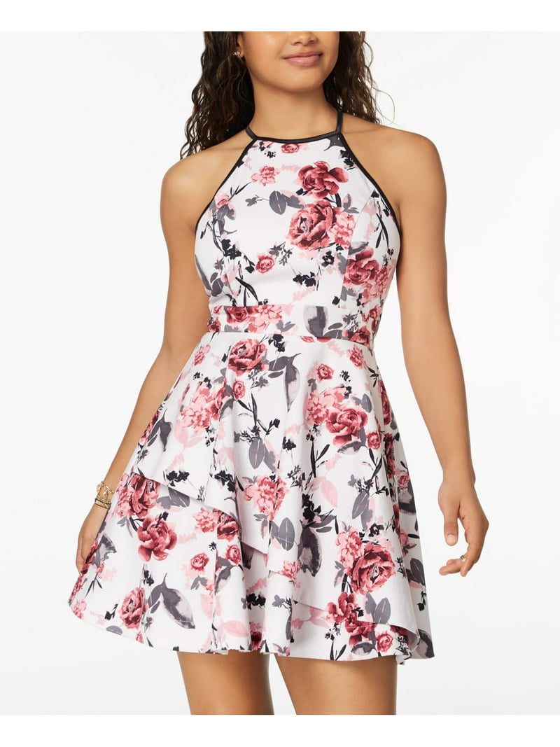 sleeveless floral flare dress Donna Karan Plus Size Sleeveless Midi Dress - Laurel Multi