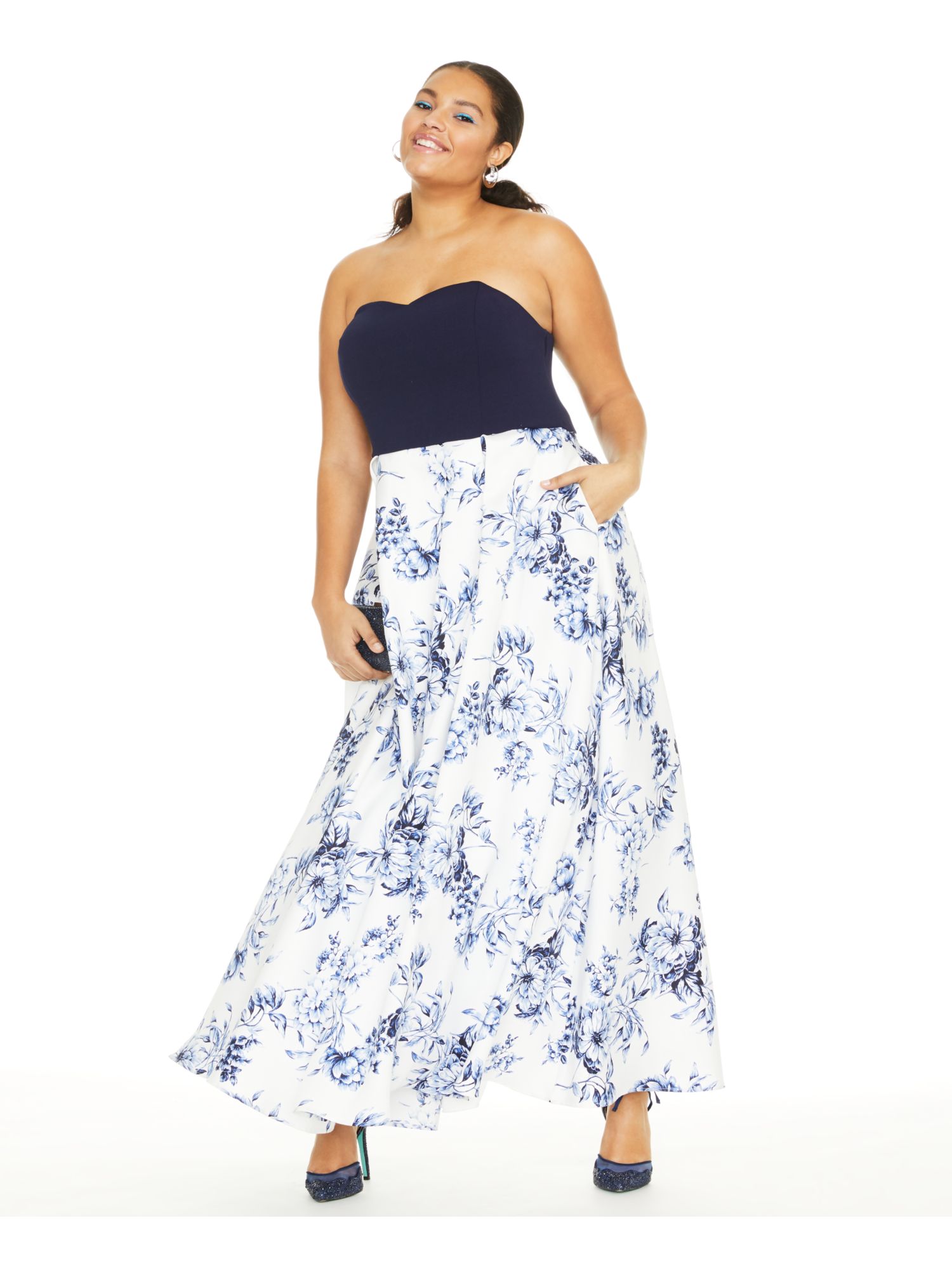 SPEECHLESS Womens White Floral Sleeveless Sweetheart Neckline Full-Length Formal Fit + Flare Dress Juniors 14 - Walmart Business Supplies SPEECHLESS Womens White Floral Sleeveless Sweetheart Neckline Full-Length Formal Fit + Flare Dress Juniors 14 - Walmart Business Supplies
