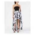 thumbnail image 1 of SPEECHLESS Womens White Sleeveless Hi-Lo Cocktail Dress Juniors 13, 1 of 2