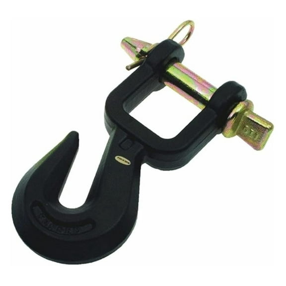 SPEECO Tractor Drawbar Hook - 9000 lb Capacity - 5/16"-1/2" Chain - Fits Up to 1-5/8" Drawbars - Farm Implement Attachment