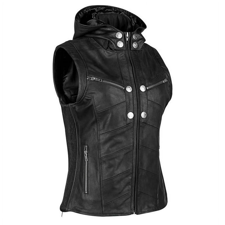 SPEED AND STRENGTH Women's Hells Belles Leather Vest Black 3XL