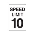 thumbnail image 1 of SPEED LIMIT 10 Decal driving car racing slow driver race | Indoor/Outdoor | 9" Tall, 1 of 4