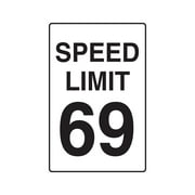 SPEED LIMIT 69 Decal driving car racing fast driver race | Indoor/Outdoor | 7" Tall