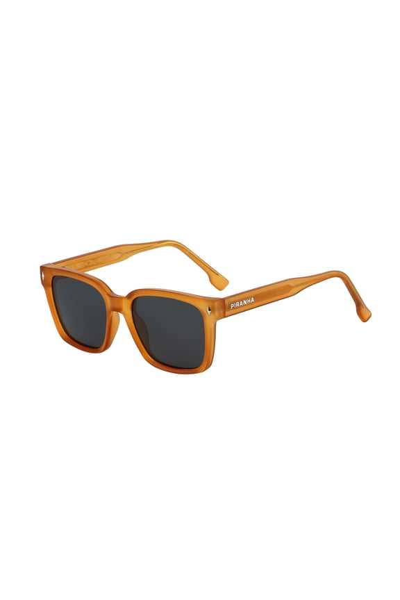 Eyewear Tempo Square Orange Polarized Sunglasses for Men and Women with Smoke Lenses