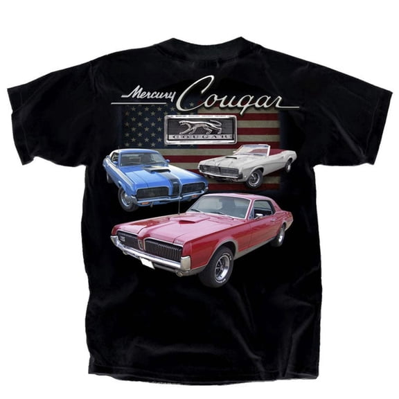 Ford Mercury Cougar Flag Men's T shirt by Joe Blow Licensed