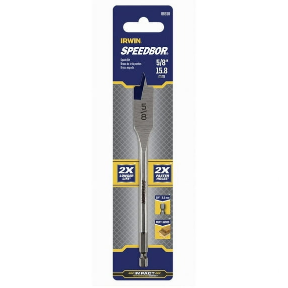 SPEEDBOR Speedbor Flat Bit, 5/8 in Dia.
