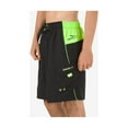 thumbnail image 1 of SPEEDO Mens Black Drawstring Lined Color Block Shorts S, 1 of 2