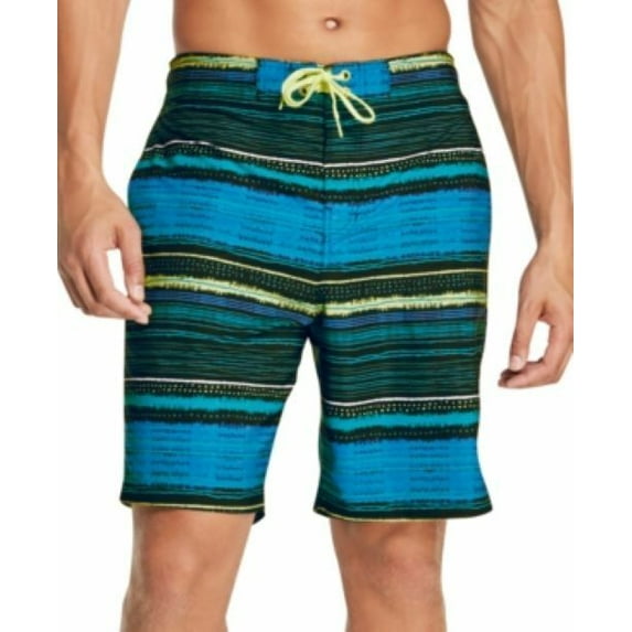 SPEEDO Mens Blue Printed Stretch Shorts, XL