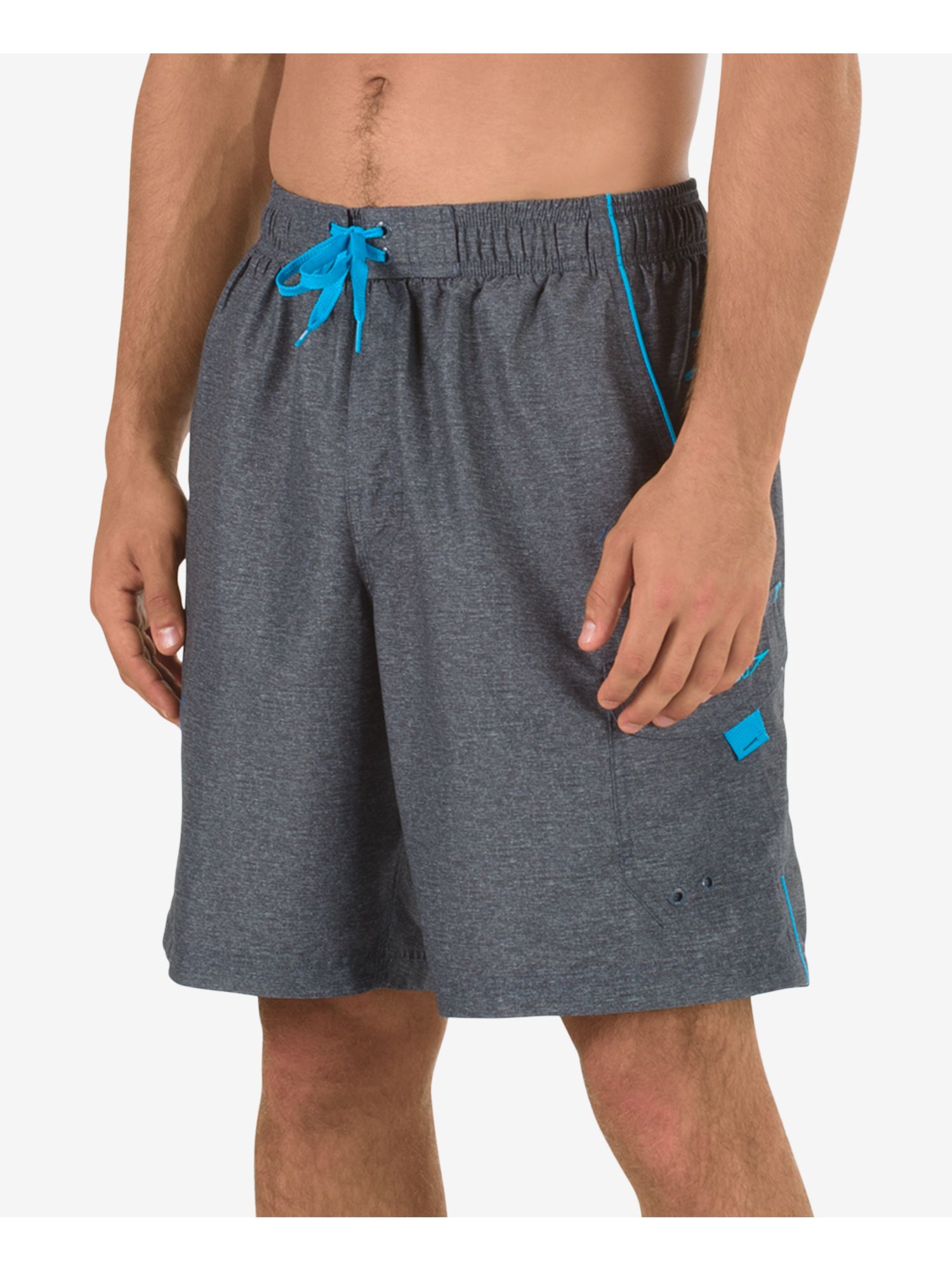 SPEEDO Mens Gray Lined Shorts M