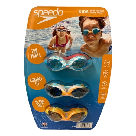 SPEEDO Youth Goggle 3 Pack, Boys Multi