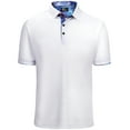 thumbnail image 1 of SPEEDRUN Men's Golf Polo Shirts, Classic Fit Short Sleeve for Casual & Business Wear, White 2XL, 1 of 6