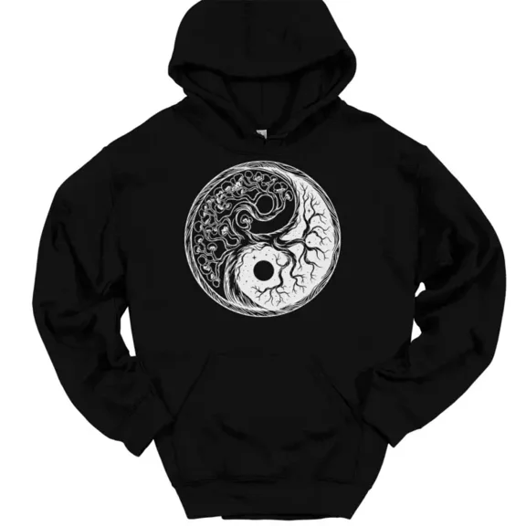 SPEEDRUN Men's Long Sleeve Printed Hooded T-Shirt - Casual Cotton Hoodie