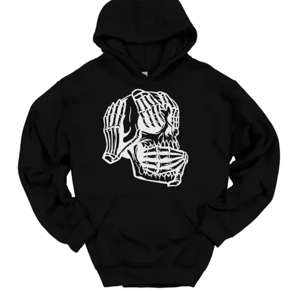 SPEEDRUN Men's Long Sleeve Printed Hooded T-Shirt - Casual Cotton Hoodie