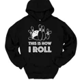 thumbnail image 1 of SPEEDRUN Men's Long Sleeve Printed Hooded T-Shirt - Casual Cotton Hoodie, 1 of 6