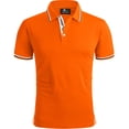 thumbnail image 1 of SPEEDRUN Polo Shirts for Men Short Sleeve Solid Color Men'S Golf Polo Shirts Business Polo Shirts Causal Collared Golf Tennis T-Shirt Orange 2Xl, 1 of 12