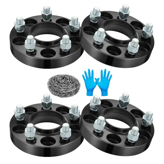 SPEEDWOW 1 inch 5x4.5 Wheel Spacers for Ford 2015-2021 Mustang & 2020-2022 Explorer, 70.5mm Center Bore & 5 Lug M14x1.5 Studs Forged Wheel Spacer for Lincoln Aviator 2020-2021, 4PCS