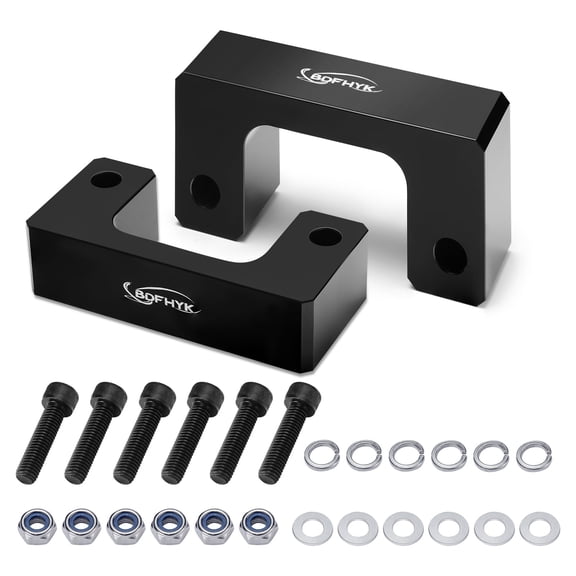 SPEEDWOW 2.5" Front Leveling Lift Kit Compatible with 2007-2021 Silverado 1500/Tahoe/Avalanche 1500/Suburban 1500 | Yukon Sierra 1500/Yukon XL 1500 Front Lift Spacers 2 Pack