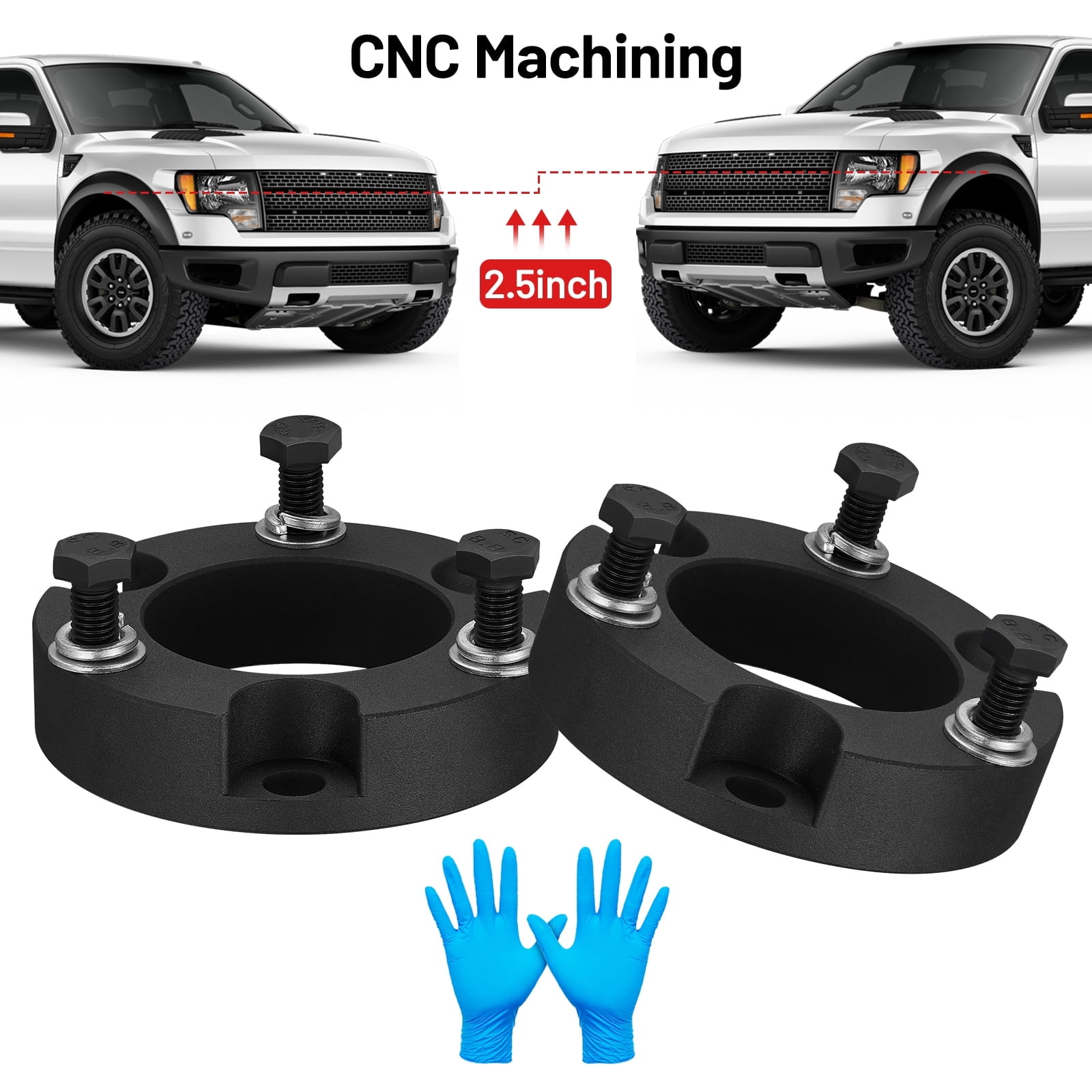 SPEEDWOW 2.5" Front Leveling Lift Kits, Compatible with 1995-2004 Toyota Tacoma 4 Runner, 2.5 Inch Raise Strut Suspension Spacers