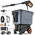 thumbnail image 1 of SPEEDWOW 2000PSI 1.1 GPM Cordless Pressure Washer, 7.2 Gal Water Tank, 3 Water Supply Modes, 0°-180° Swivel Joint, 16FT Hose for Car, Fence, Driveway, Patio, Deck, 1 of 10