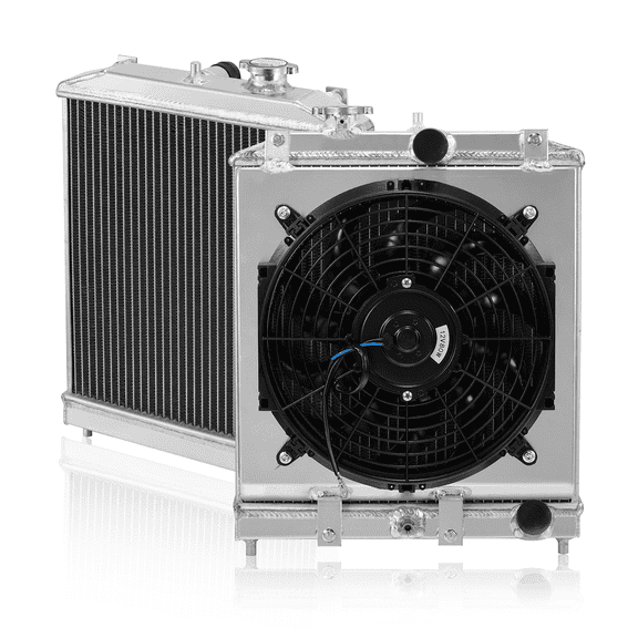 SPEEDWOW 2ROW-30MM 19010P07014 Aluminum Radiator Fit for 1997-2000 Acura EL L4 1.6L/1994-2001 Integra L4 1.8L,1992-2000 Honda Civic L4 1.5L/L4 1.6L,1993-1997 Civic del Sol L4 1.5L/L4 1.6L