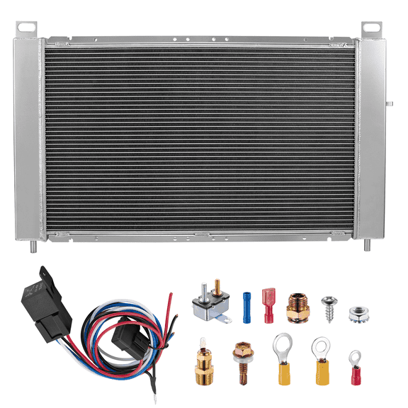 SPEEDWOW 2ROW-40MM RA-SILVERADO99-2 Aluminum Radiator Fit for 2002-2005 Cadillac Escalade,1999-2012 Chevy Silverado1500/2500/Suburban 1500,1999-2007 GMC Sierra 1500/Sierra 2500/Yukon XL 1500