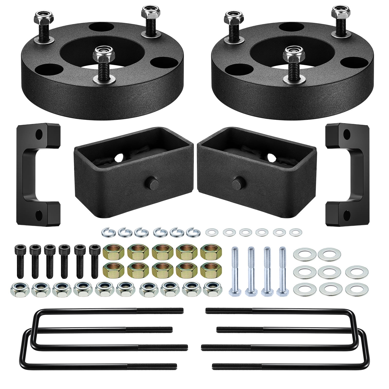SPEEDWOW 3.5" Front and 3" Rear Leveling Lift Kits Compatible with Chevrolet Silverado 1500 Compatible with GMC Sierra 1500, Suspension Lift Kit Set for 2007-2019 Silverado 1500 2WD 4WD