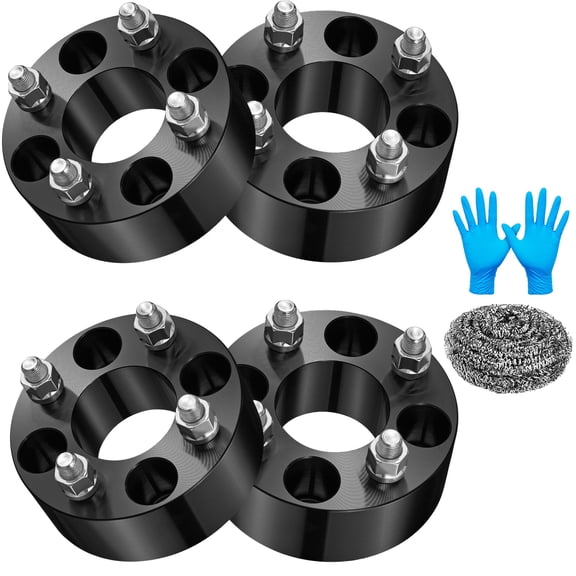 SPEEDWOW 4x4 Wheel Spacers 2 inch Compatible with EZGO Club Car Golf Carts, 62 mm Center Bore & 4 Lug 25.4mm Forged Wheel Adapters 1/2x20, 4PCS