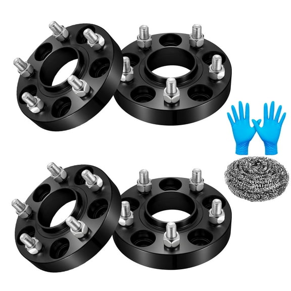 SPEEDWOW 5x114.3 Wheel Spacers 1 inch Compatible with Acura CL CSX ILX MDX RDX, 64.1mm Center Bore & 5 Lug Forged Wheel Adapters M12x1.5 Compatible with Honda Accord CR-V Civic HR-V, 4PCS