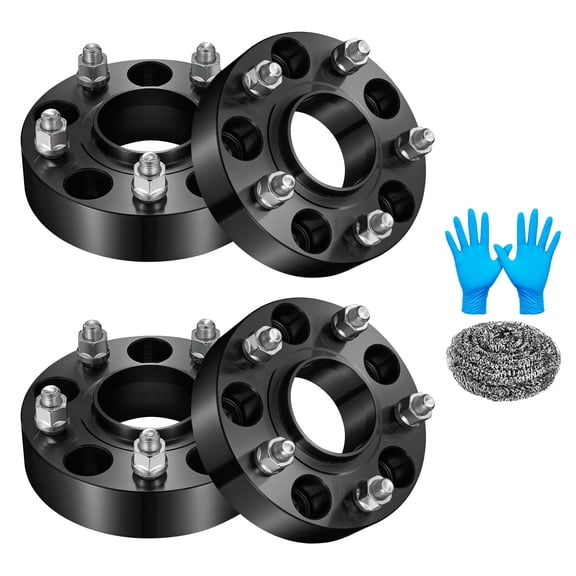 SPEEDWOW 5x5 Hubcentric Wheel Spacers 1 Inch with 1/2" Studs Compatible with Jeep 5 Lug 5x127 for 2007-2018 JK Wrangler (Not JL) | 1999-2010 WJ WK Grand Cherokee | 2006-2010 XK Commander, 4PC