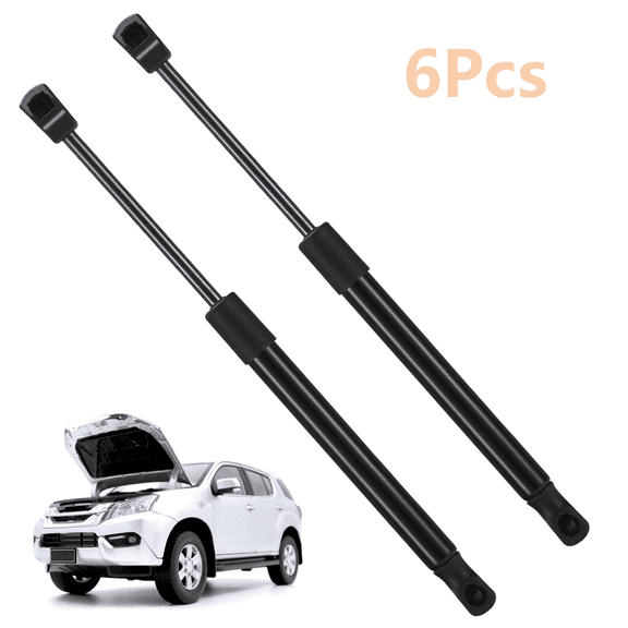 SPEEDWOW 6 Pcs 4339 Front Hood Struts Lift Support, 17.32in 430N Gas Shocks Spring Support Fit for Ford F-250 F-350 F-450 F-550 Super Duty Excursion 1995-2007
