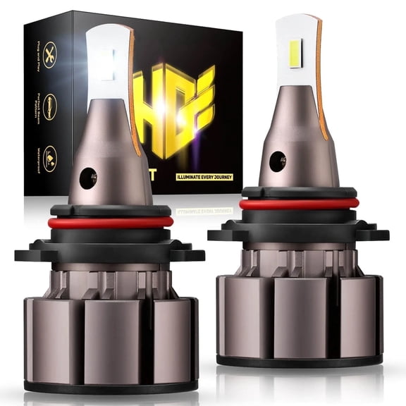 SPEEDWOW Budget-Friendly Illumination 9006/HB4 LED Headlight Bulbs, 60W 6500K 18000LM White IP67, 1:1 Mini Size Quick Install Plug and Play, 2PCS