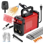 Filluck Stick Welder 200Amp 110V ARC Welding Machine, Mini Portable IGBT Inverter Welder Kit w/ 20 Rods, Hot Start, Anti-Stick, Arc Force, for 1/16-1/8" Rod