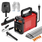 Filluck Stick Welder 200Amp 110V ARC Welding Machine, Mini Portable IGBT Inverter Welder Kit w/ 20 Rods, Hot Start, Anti-Stick, Arc Force, for 1/16-1/8 Rod